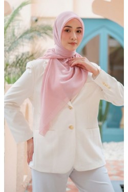 Hijab Segi 4 Voal Anabela Eyelash Dusty Pink